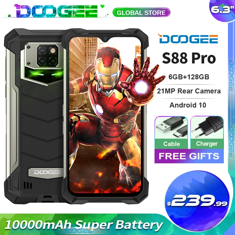 DOOGEE S88 Pro IP68/IP69K ߰ ȭ 10000mAh 6.3 &..